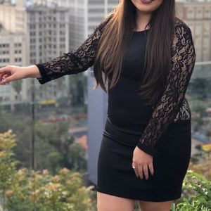 Black long sleeve dress